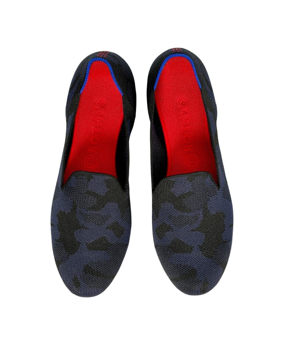 Rothy's Round Toe Navy Blue Women's Flat Slip On Shoes Size US 10.5 NWOB